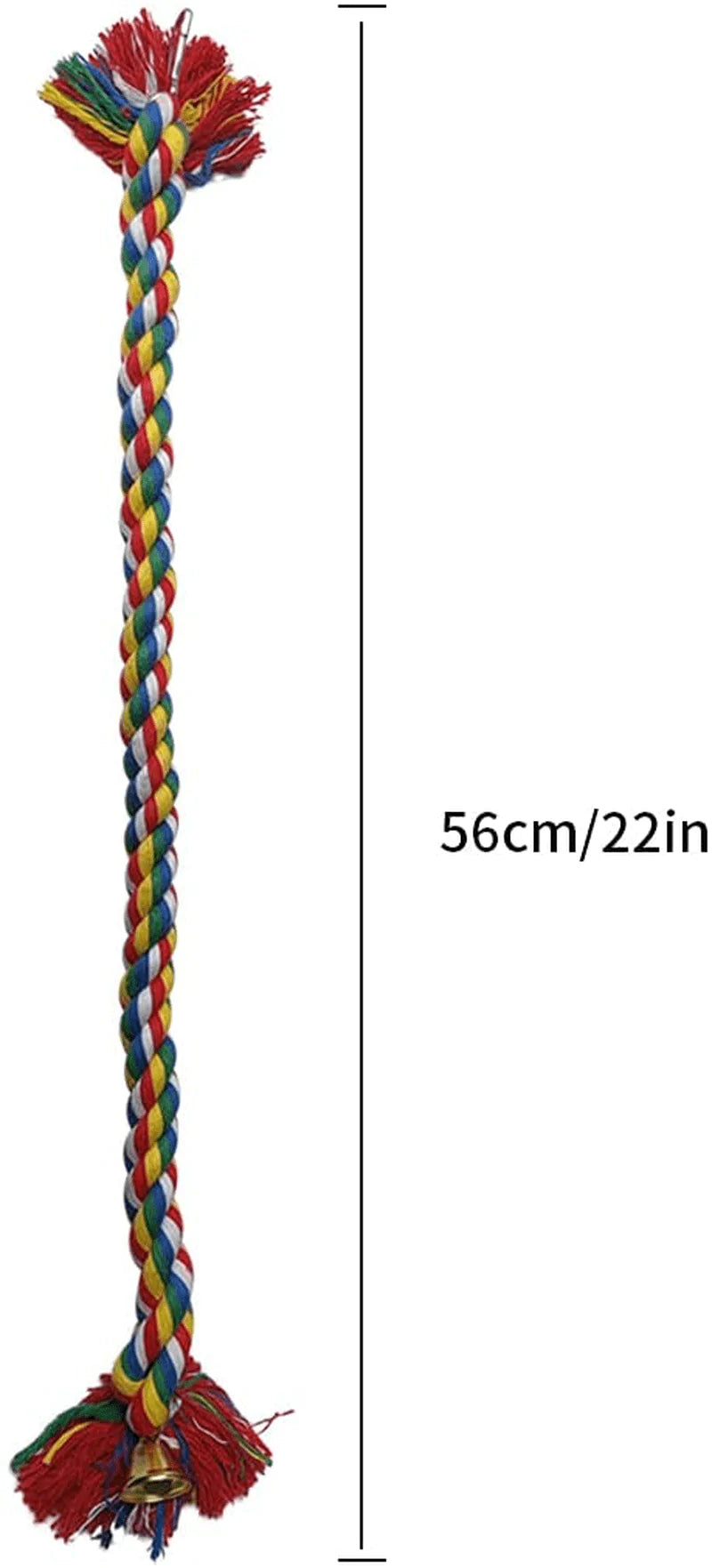 Zhuohai Bird Rope Perch, Colorful Rotate Cotton Rope Bird Perch Stand, Rope Bungee Bird Toy for Parakeets Cockatiels, Conures, Parrots, Love Birds Animals & Pet Supplies > Pet Supplies > Bird Supplies > Bird Ladders & Perches zhuohai   