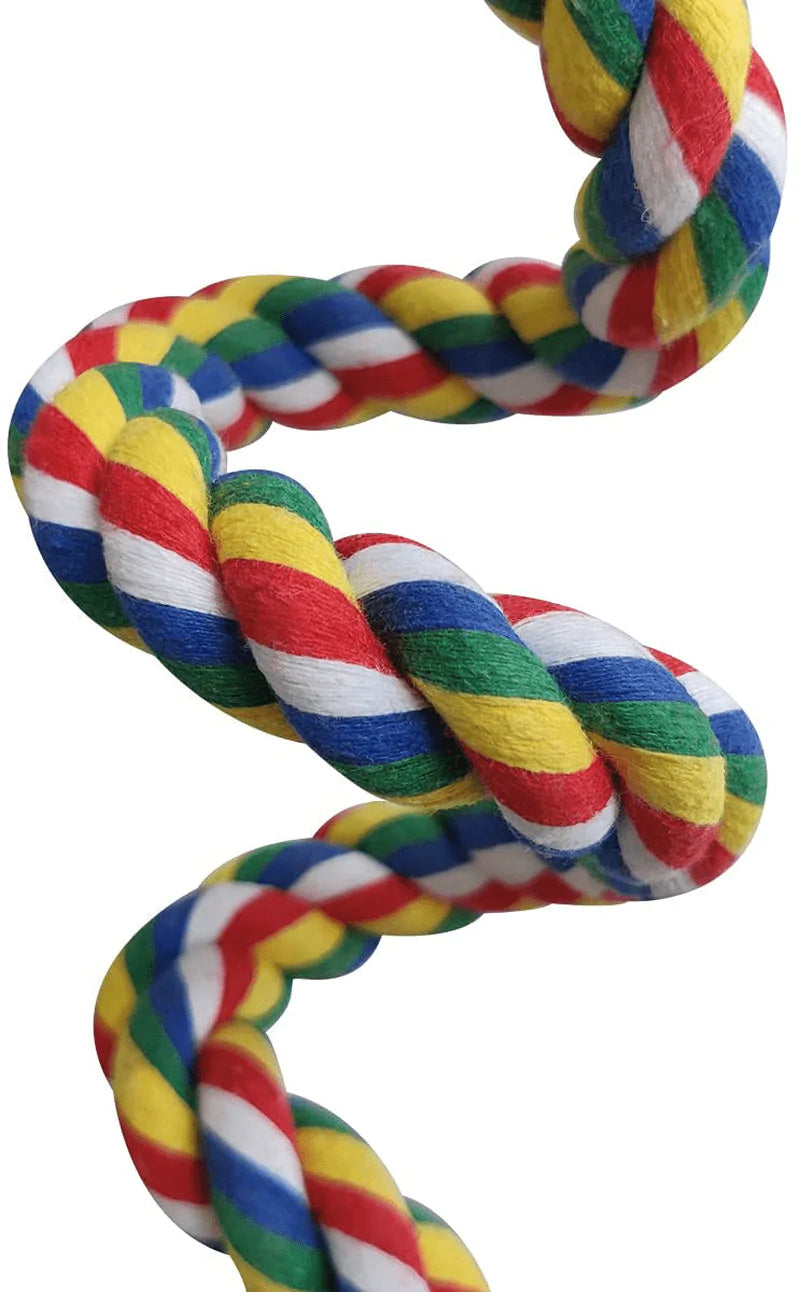 Zhuohai Bird Rope Perch, Colorful Rotate Cotton Rope Bird Perch Stand, Rope Bungee Bird Toy for Parakeets Cockatiels, Conures, Parrots, Love Birds Animals & Pet Supplies > Pet Supplies > Bird Supplies > Bird Ladders & Perches zhuohai   