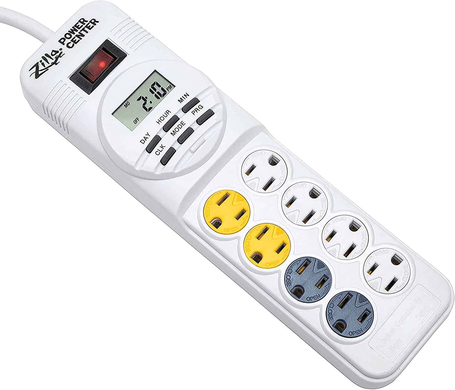 Zilla 24/7 Digital Timer Power Center Digital One Size Animals & Pet Supplies > Pet Supplies > Reptile & Amphibian Supplies > Reptile & Amphibian Habitat Accessories Zilla   