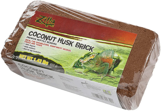 Zilla Coconut Husk Brick One Size Animals & Pet Supplies > Pet Supplies > Reptile & Amphibian Supplies > Reptile & Amphibian Substrates Zilla   
