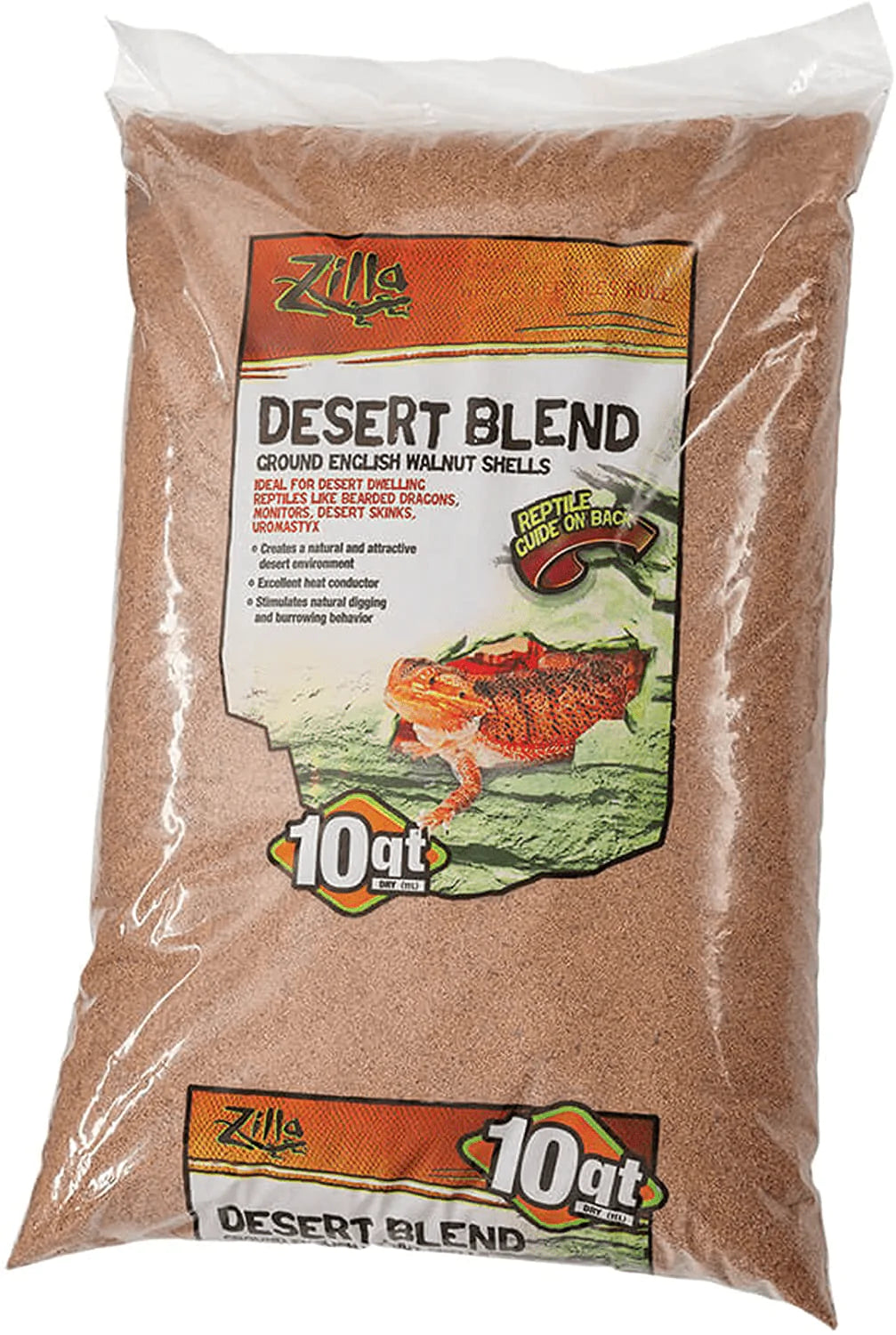Zilla Ground English Walnut Shells Desert Blend Animals & Pet Supplies > Pet Supplies > Reptile & Amphibian Supplies > Reptile & Amphibian Substrates Zilla Standard Packaging 10-Quart Bag 