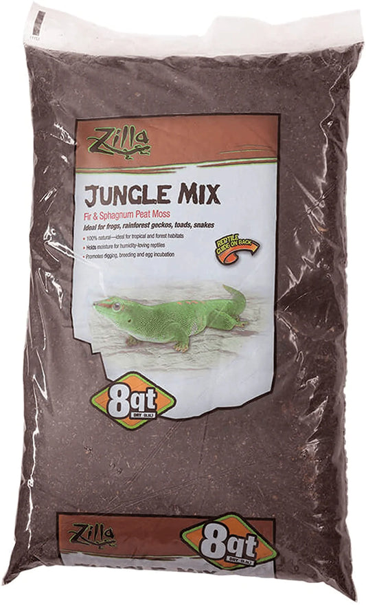 Zilla Jungle Mix Animals & Pet Supplies > Pet Supplies > Reptile & Amphibian Supplies > Reptile & Amphibian Substrates Zilla Standard Packaging 8-Quart 