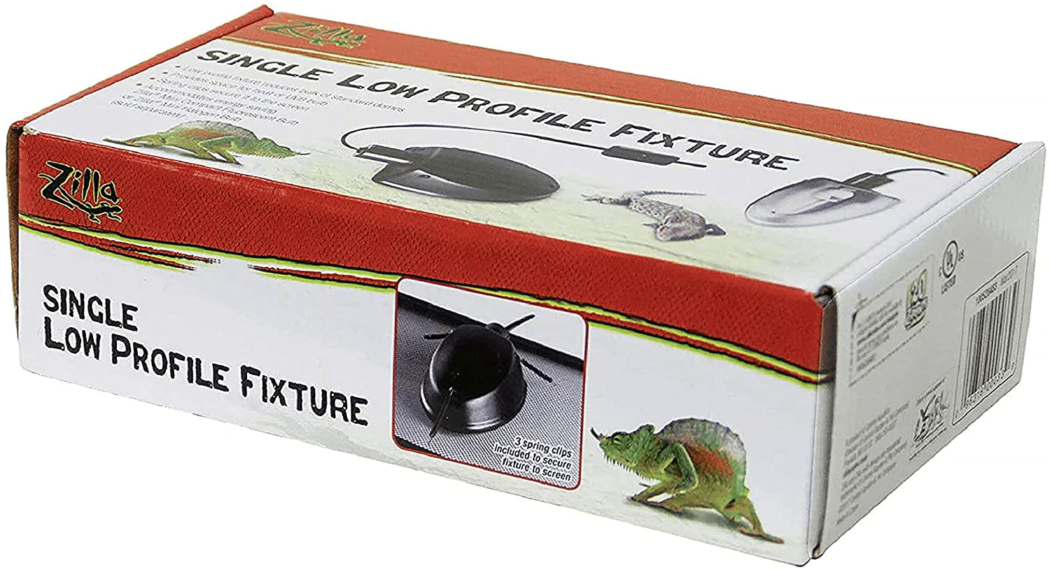 Zilla Low Profile Reptile Terrarium Fixtures Single Animals & Pet Supplies > Pet Supplies > Reptile & Amphibian Supplies > Reptile & Amphibian Habitat Heating & Lighting Zilla   