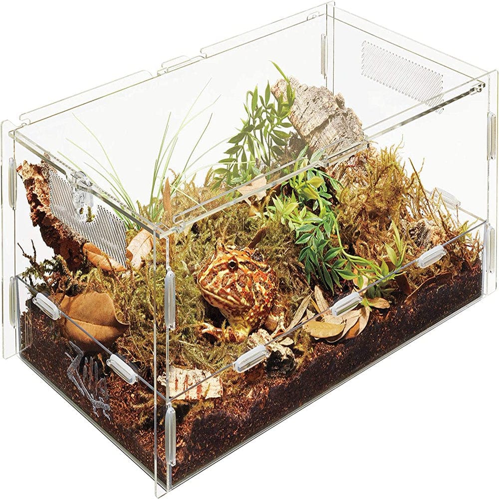 Zilla Micro Habitat Terrarium Enclosure for Small Tree Dwelling Reptiles, Amphibians, Spiders & Other Invertebrates, Small Animals & Pet Supplies > Pet Supplies > Small Animal Supplies > Small Animal Habitat Accessories '- XMGHTU -   