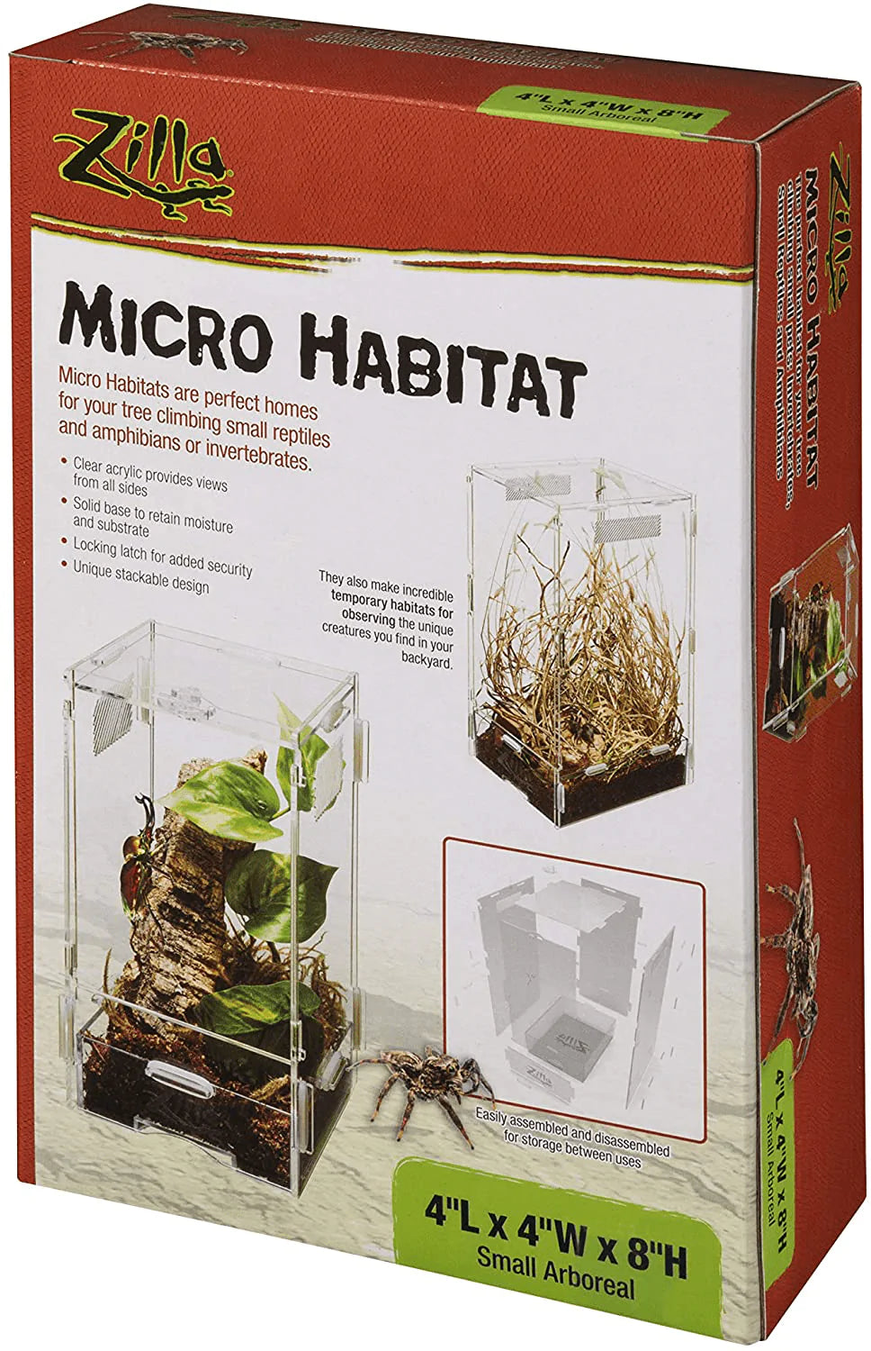 Zilla Micro Habitat Terrariums with Locking Latch Animals & Pet Supplies > Pet Supplies > Reptile & Amphibian Supplies > Reptile & Amphibian Habitat Heating & Lighting Zilla   