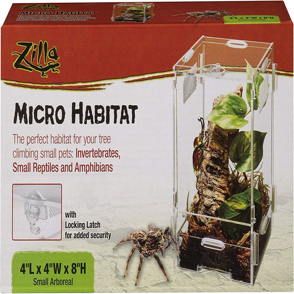 Zilla Micro Habitat Terrariums with Locking Latch