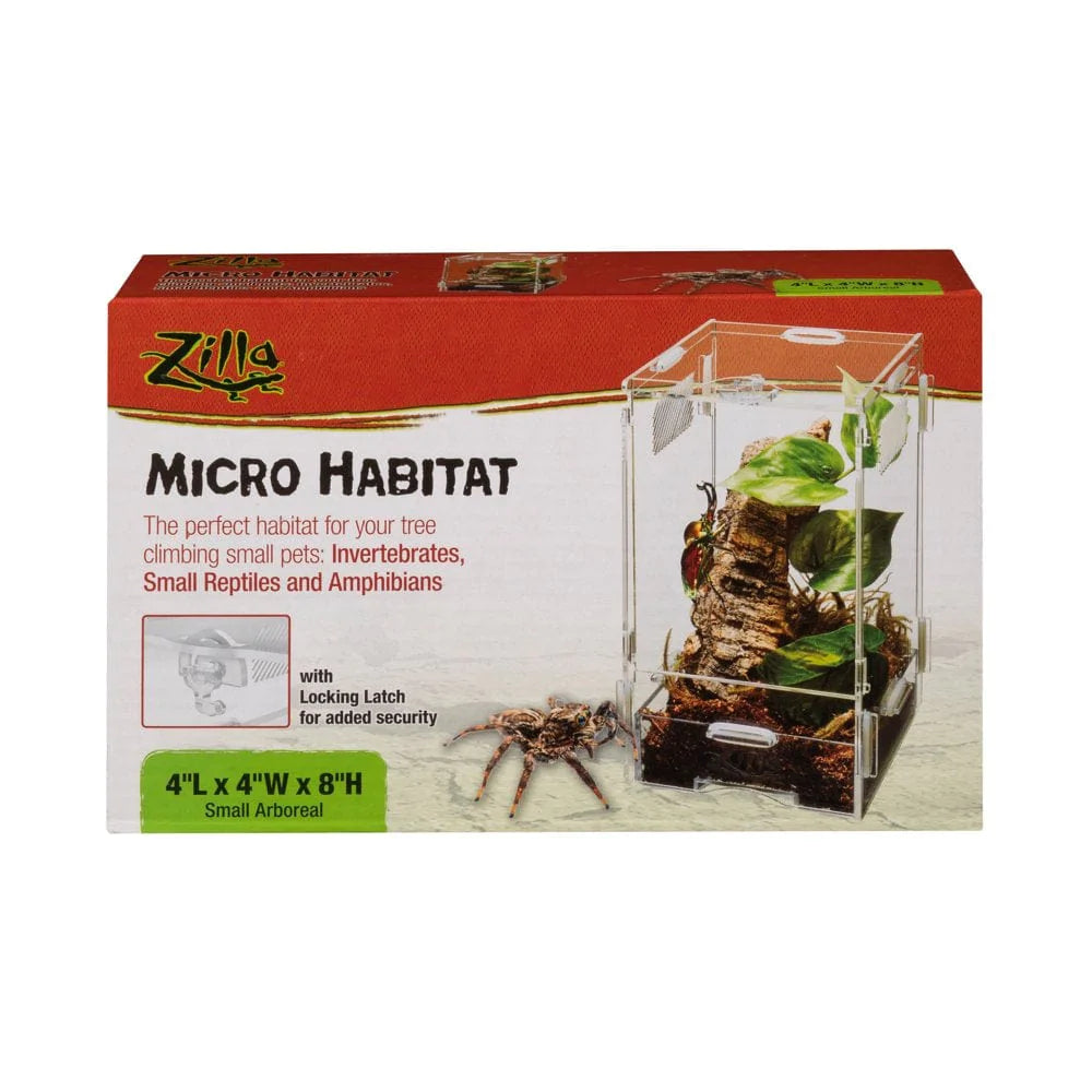 Zilla Micro Habitat Terrariums with Locking Latch Arboreal, Small Animals & Pet Supplies > Pet Supplies > Reptile & Amphibian Supplies > Reptile & Amphibian Substrates Central Garden and Pet   