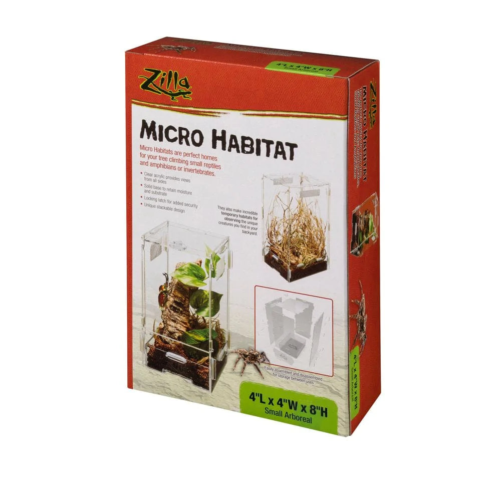 Zilla Micro Habitat Terrariums with Locking Latch Arboreal, Small Animals & Pet Supplies > Pet Supplies > Reptile & Amphibian Supplies > Reptile & Amphibian Substrates Central Garden and Pet   