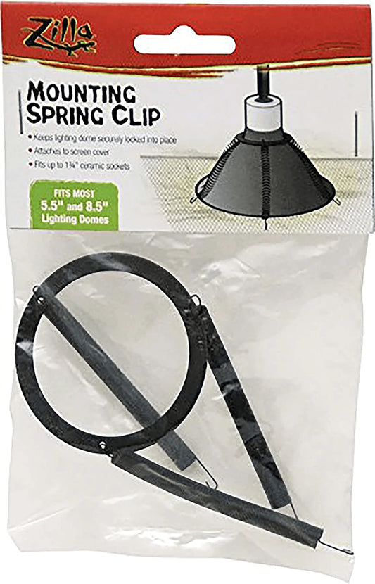 Zilla Mounting Spring Clip One Size Animals & Pet Supplies > Pet Supplies > Reptile & Amphibian Supplies > Reptile & Amphibian Habitat Heating & Lighting Zilla   
