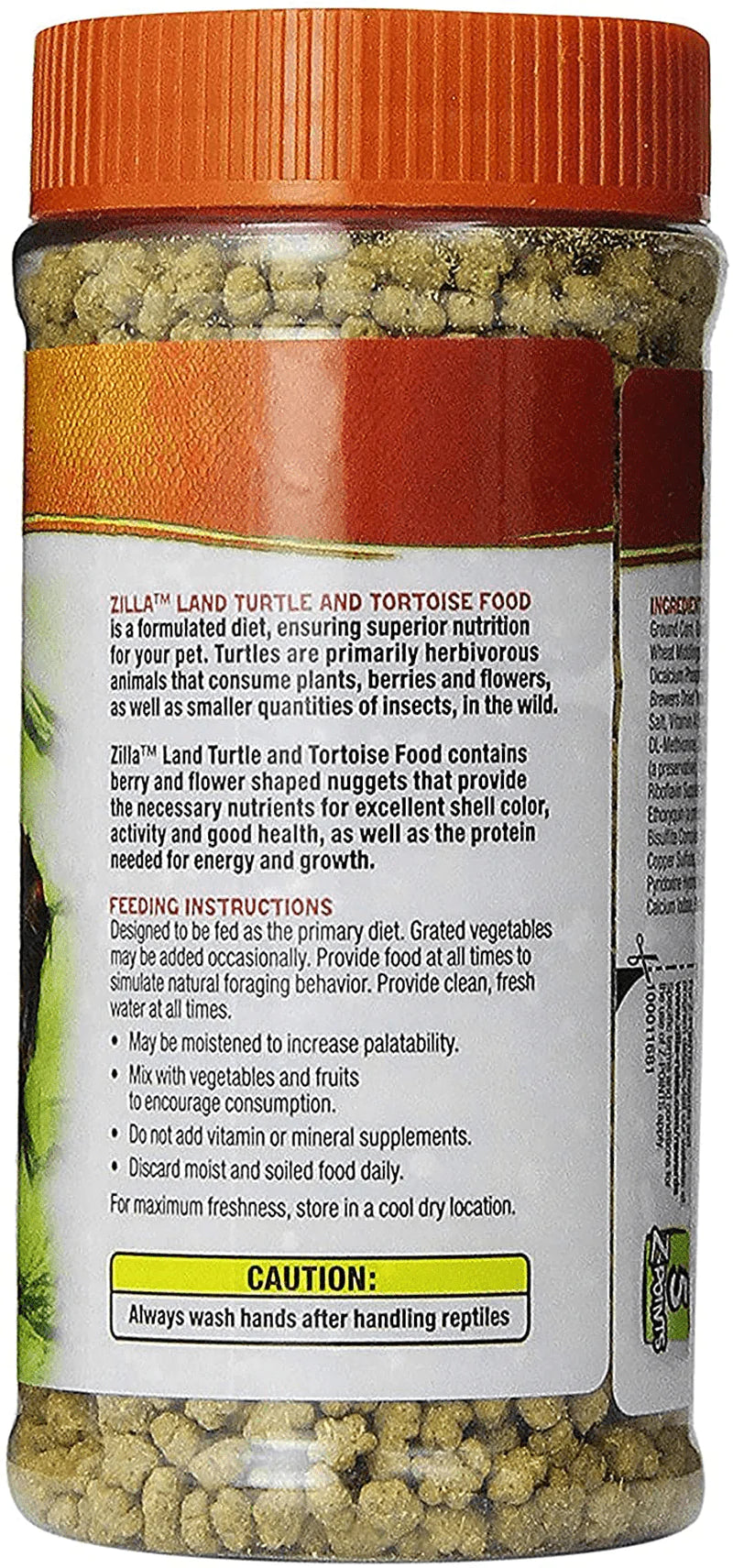 Zilla Reptile Food Land Turtle & Tortoise Fortified, 6.5-Ounce Animals & Pet Supplies > Pet Supplies > Reptile & Amphibian Supplies > Reptile & Amphibian Food Zilla   