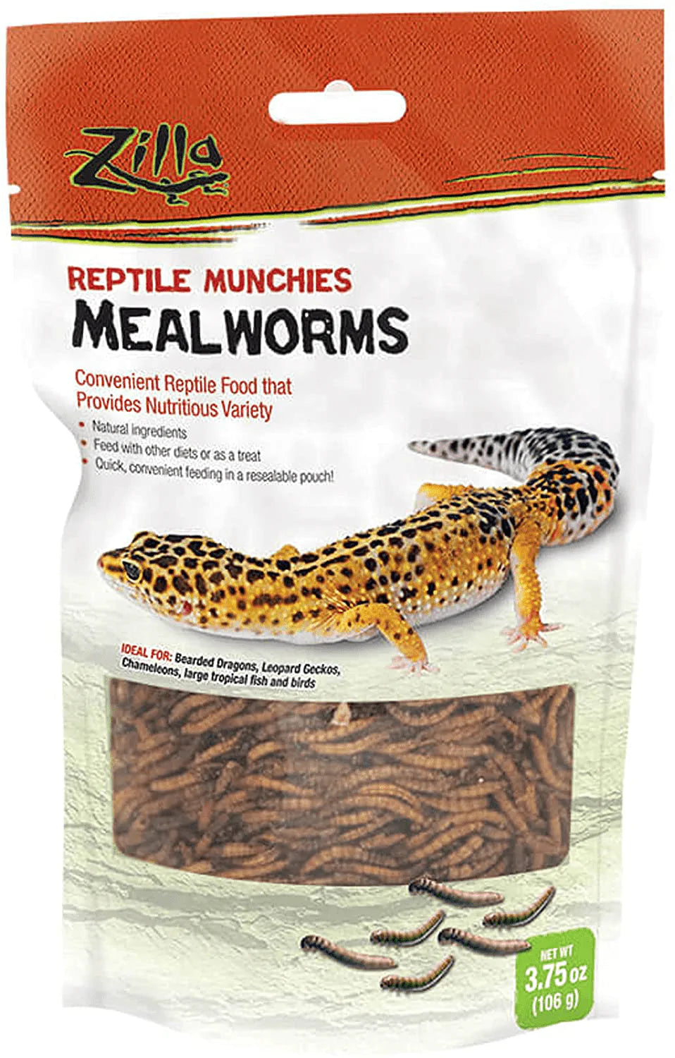 Zilla Reptile Food Munchies Mealworm, 3.75-Ounce Animals & Pet Supplies > Pet Supplies > Reptile & Amphibian Supplies > Reptile & Amphibian Food Zilla   