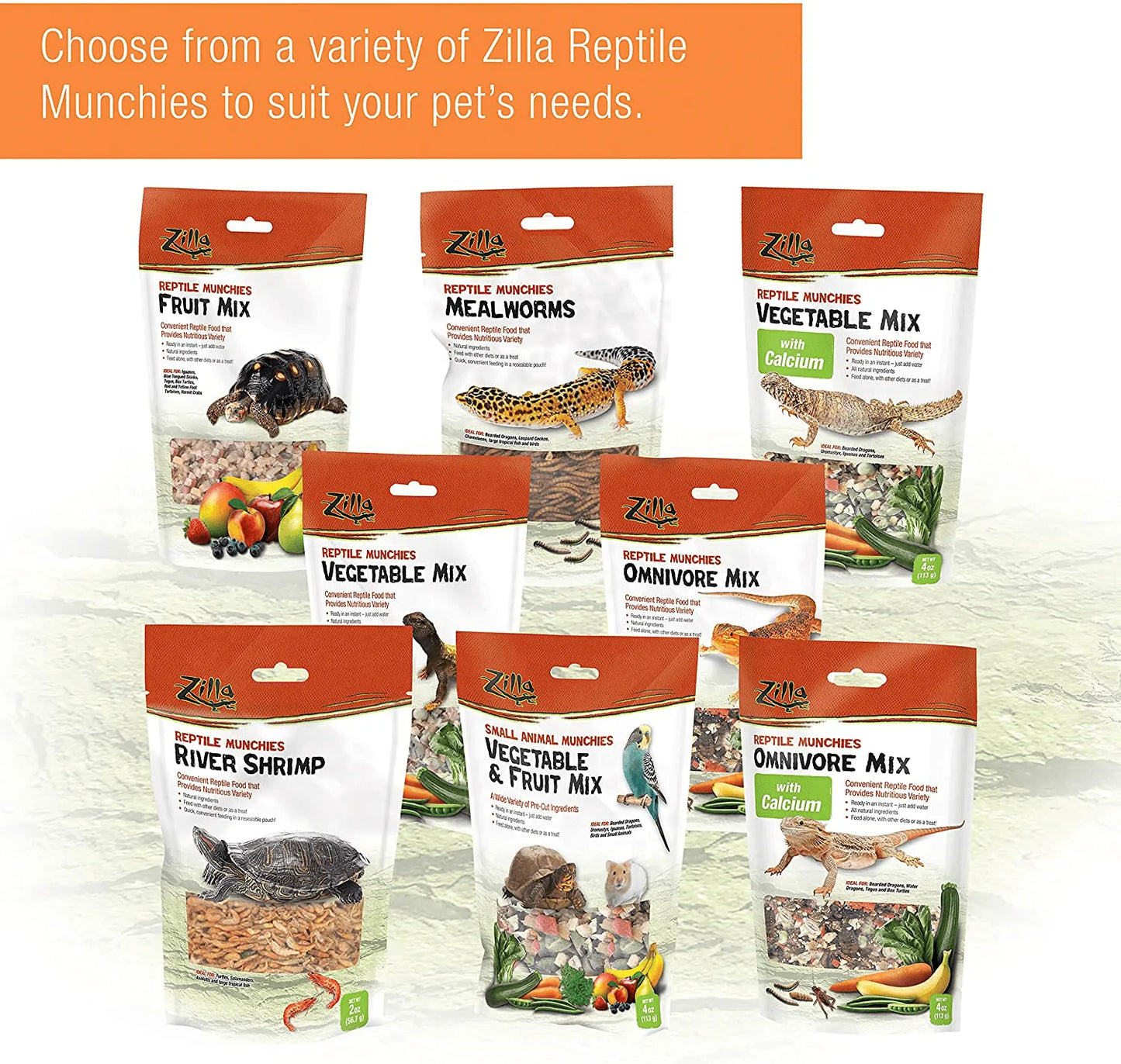 Zilla Reptile Food Munchies Mealworm, 3.75-Ounce Animals & Pet Supplies > Pet Supplies > Reptile & Amphibian Supplies > Reptile & Amphibian Food Zilla   