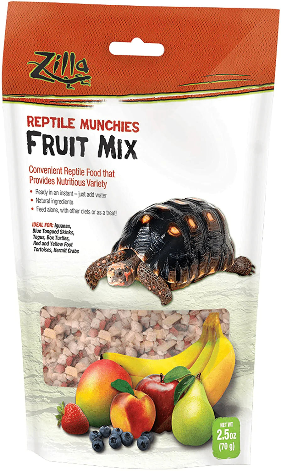 Zilla Reptile Munchies Fruit Mix Black 2.5 Ounces Animals & Pet Supplies > Pet Supplies > Reptile & Amphibian Supplies > Reptile & Amphibian Food Zilla   