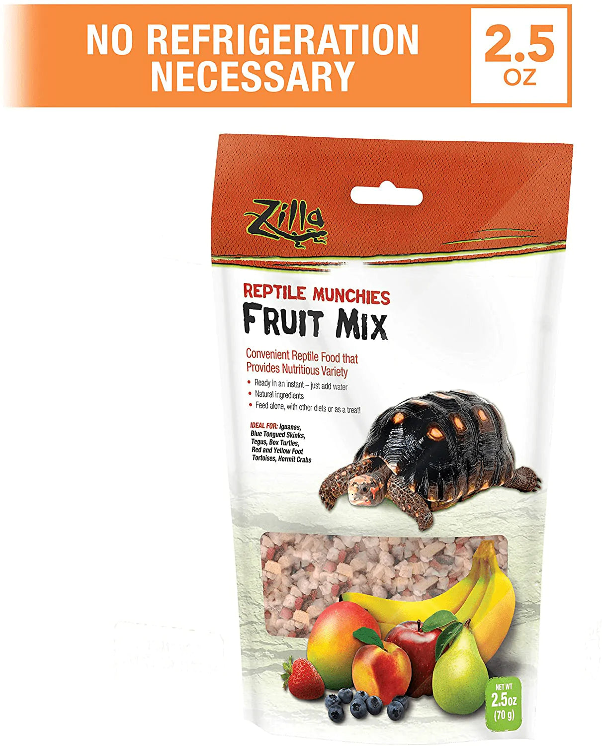 Zilla Reptile Munchies Fruit Mix Black 2.5 Ounces Animals & Pet Supplies > Pet Supplies > Reptile & Amphibian Supplies > Reptile & Amphibian Food Zilla   