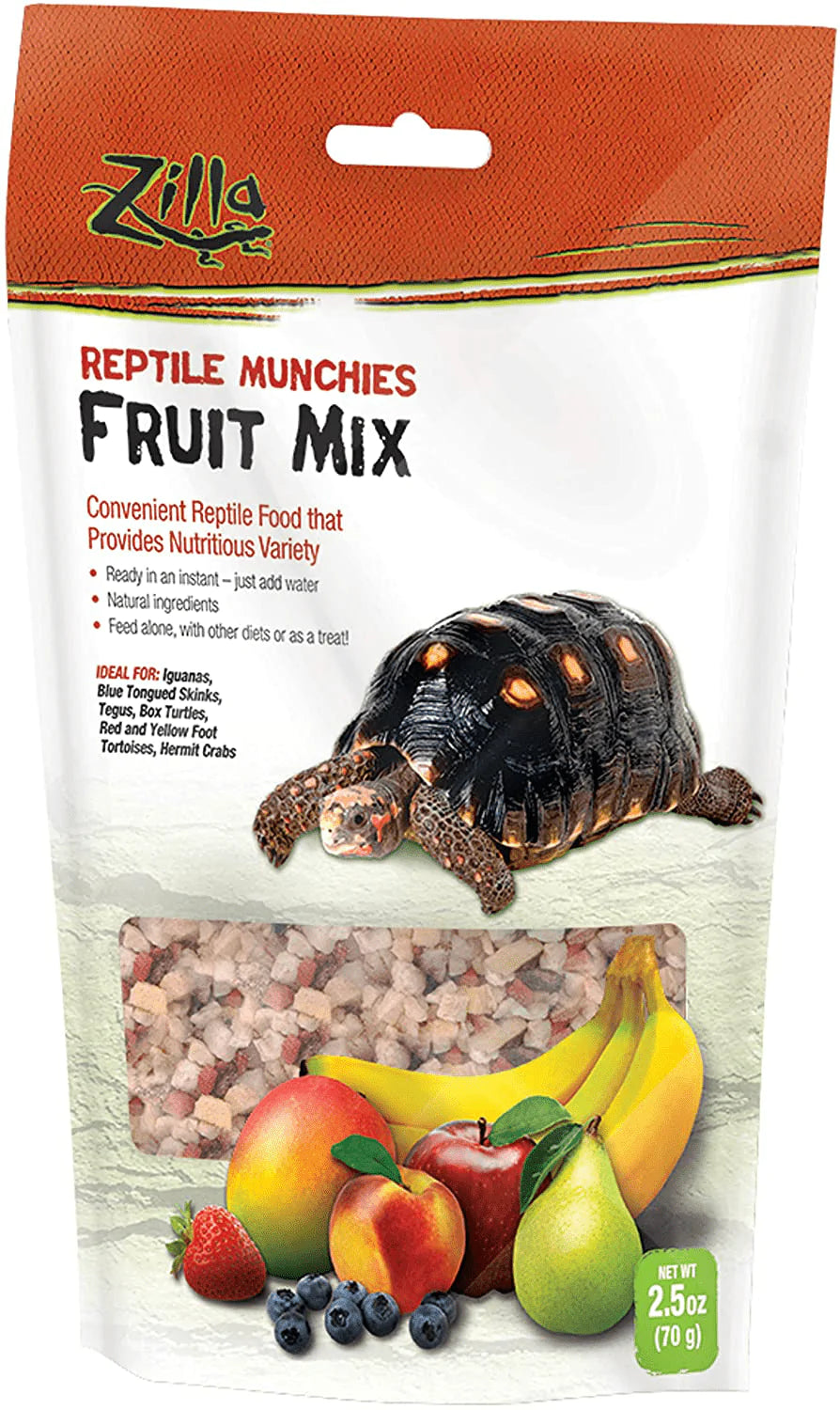 Zilla Reptile Munchies Fruit Mix Black 2.5 Ounces