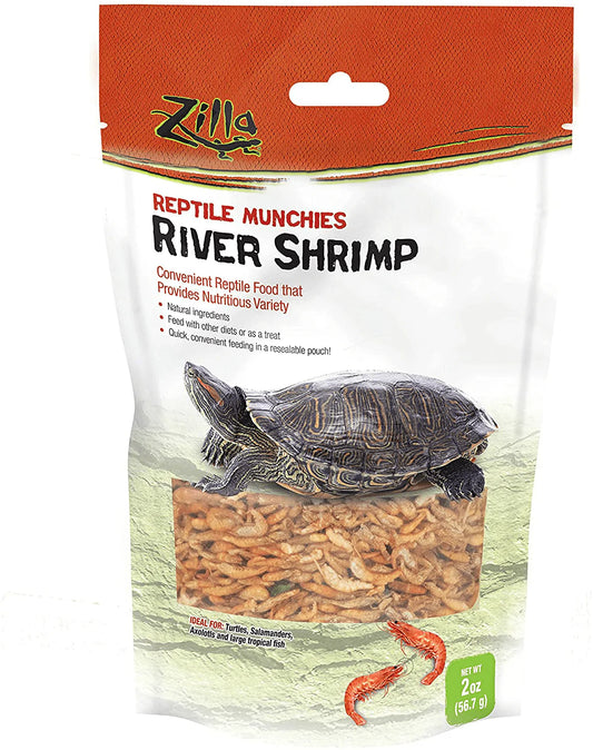 Zilla Reptile Munchies River Shrimp Resealable Bag, 2 Ounces Animals & Pet Supplies > Pet Supplies > Reptile & Amphibian Supplies > Reptile & Amphibian Food Zilla   