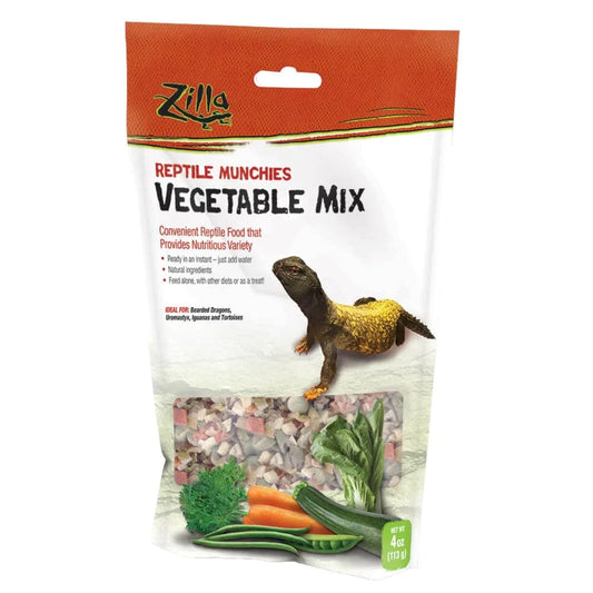 Zilla Reptile Munchies Vegetable Mix 4 Ounces Animals & Pet Supplies > Pet Supplies > Reptile & Amphibian Supplies > Reptile & Amphibian Food Central Garden and Pet   