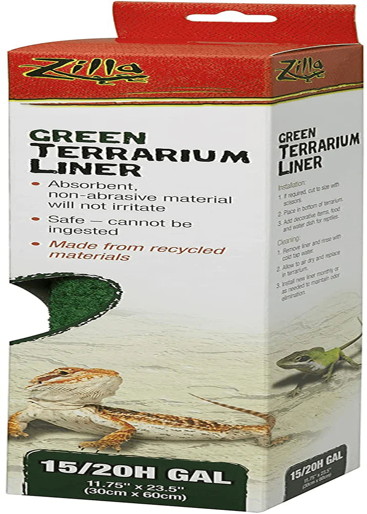 Zilla green terrarium shop liner