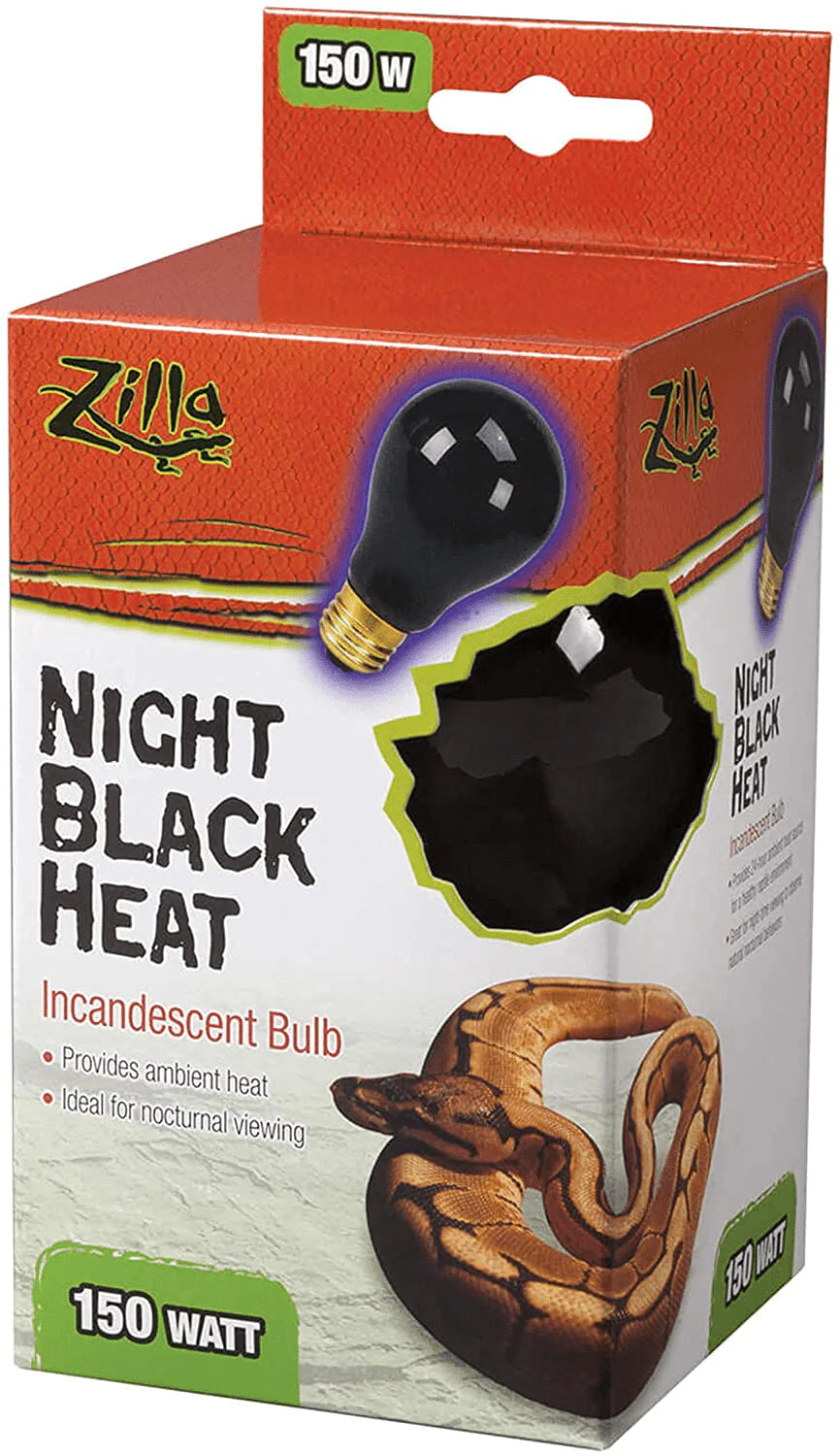 Zilla Reptile Terrarium Heat Lamps Incandescent Bulb, Day Blue, 75W Animals & Pet Supplies > Pet Supplies > Reptile & Amphibian Supplies > Reptile & Amphibian Habitat Heating & Lighting Zilla Night Black 150 Watts 