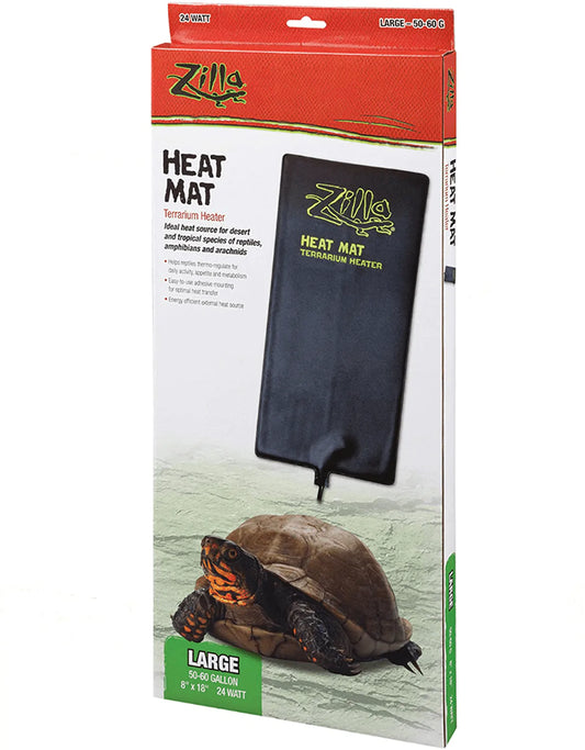 Zilla Reptile Terrarium Heat Mats Animals & Pet Supplies > Pet Supplies > Reptile & Amphibian Supplies > Reptile & Amphibian Substrates Zilla Large  