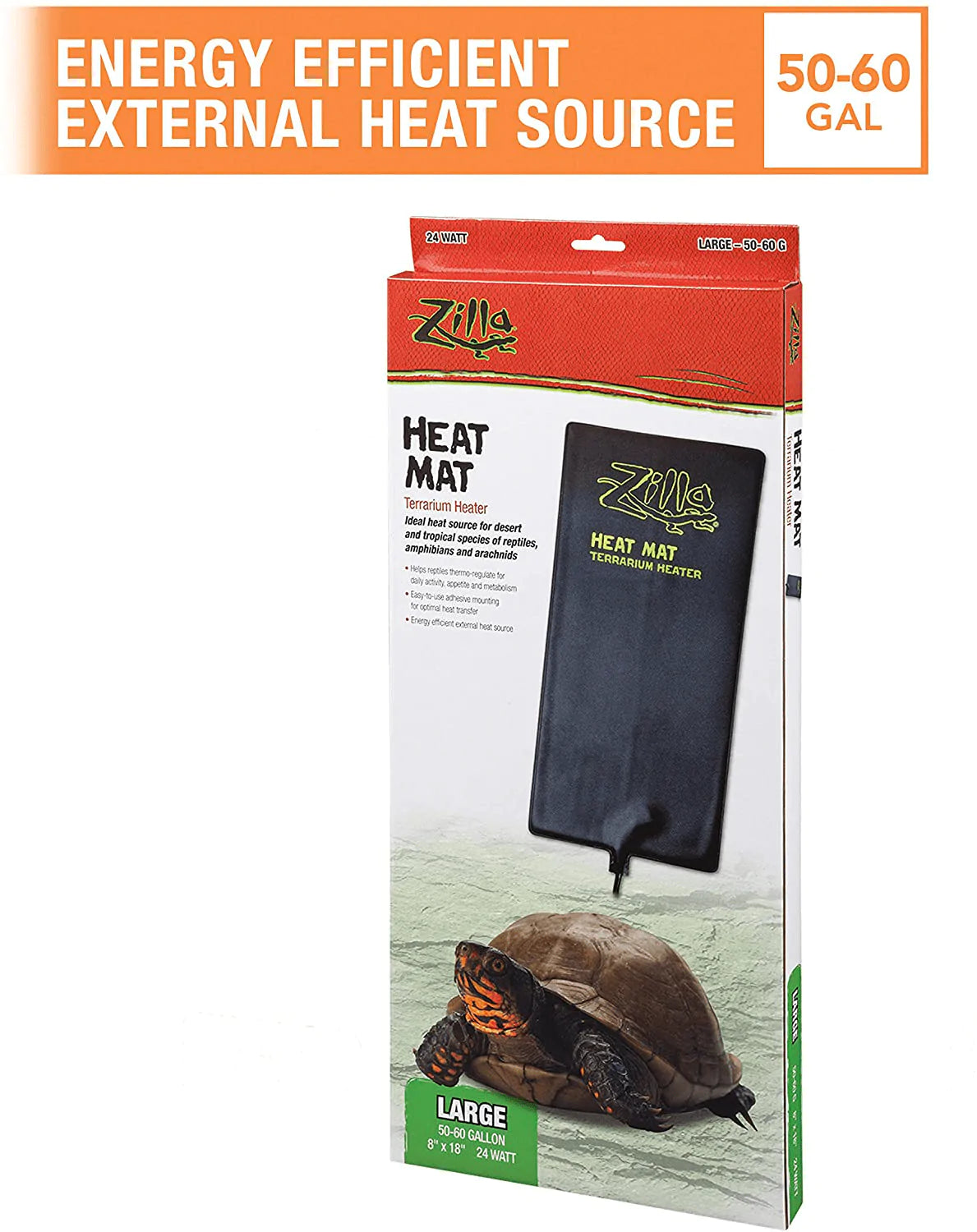 Zilla Reptile Terrarium Heat Mats Animals & Pet Supplies > Pet Supplies > Reptile & Amphibian Supplies > Reptile & Amphibian Substrates Zilla   