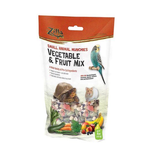Zilla Reptile Vegetable and Fruit Mix Munchies, 4Oz
