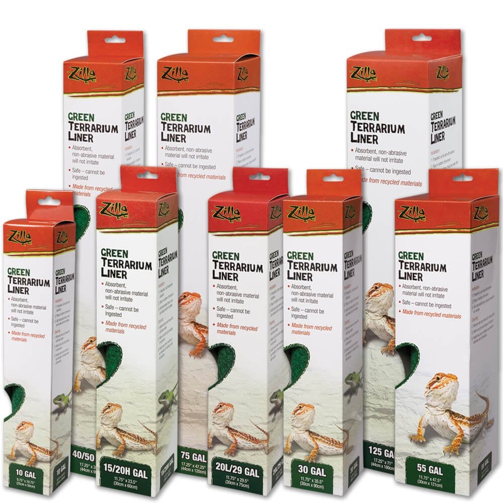 Zilla Substrate Terrarium Liner for Reptiles, Size 20L/29 Green Animals & Pet Supplies > Pet Supplies > Reptile & Amphibian Supplies > Reptile & Amphibian Substrates All Glass   