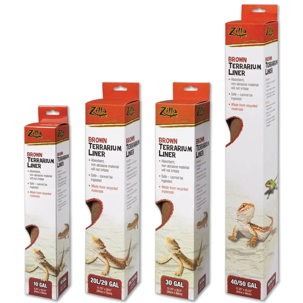 Zilla Substrate Terrarium Liner for Reptiles, Size 30 Brown Animals & Pet Supplies > Pet Supplies > Reptile & Amphibian Supplies > Reptile & Amphibian Substrates All Glass   