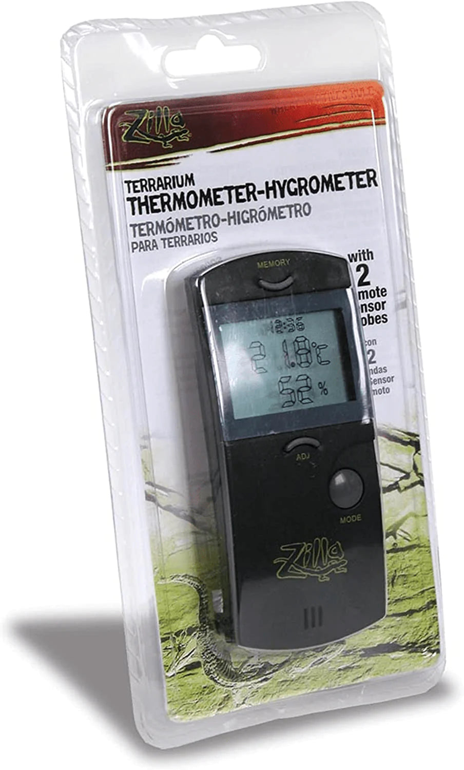 Zilla Terrarium Digital Thermometer Animals & Pet Supplies > Pet Supplies > Reptile & Amphibian Supplies > Reptile & Amphibian Habitat Heating & Lighting Central Garden & Pet Hygrometer Digital Thermometer  