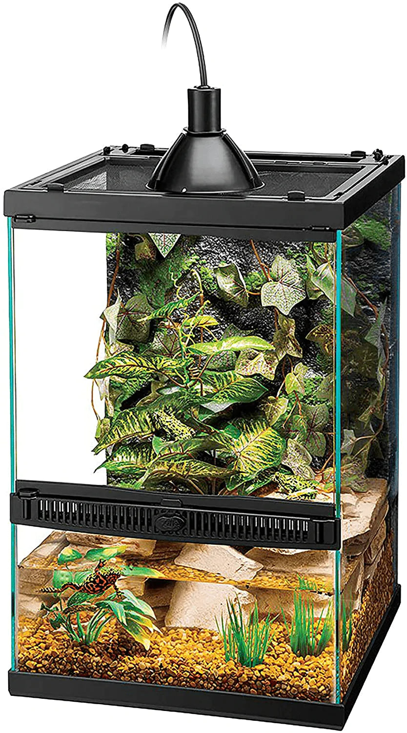 Zilla Tropical Reptile Vertical Starter Kit with Mini Halogen Lighting (ECOM) Animals & Pet Supplies > Pet Supplies > Reptile & Amphibian Supplies > Reptile & Amphibian Substrates Zilla   
