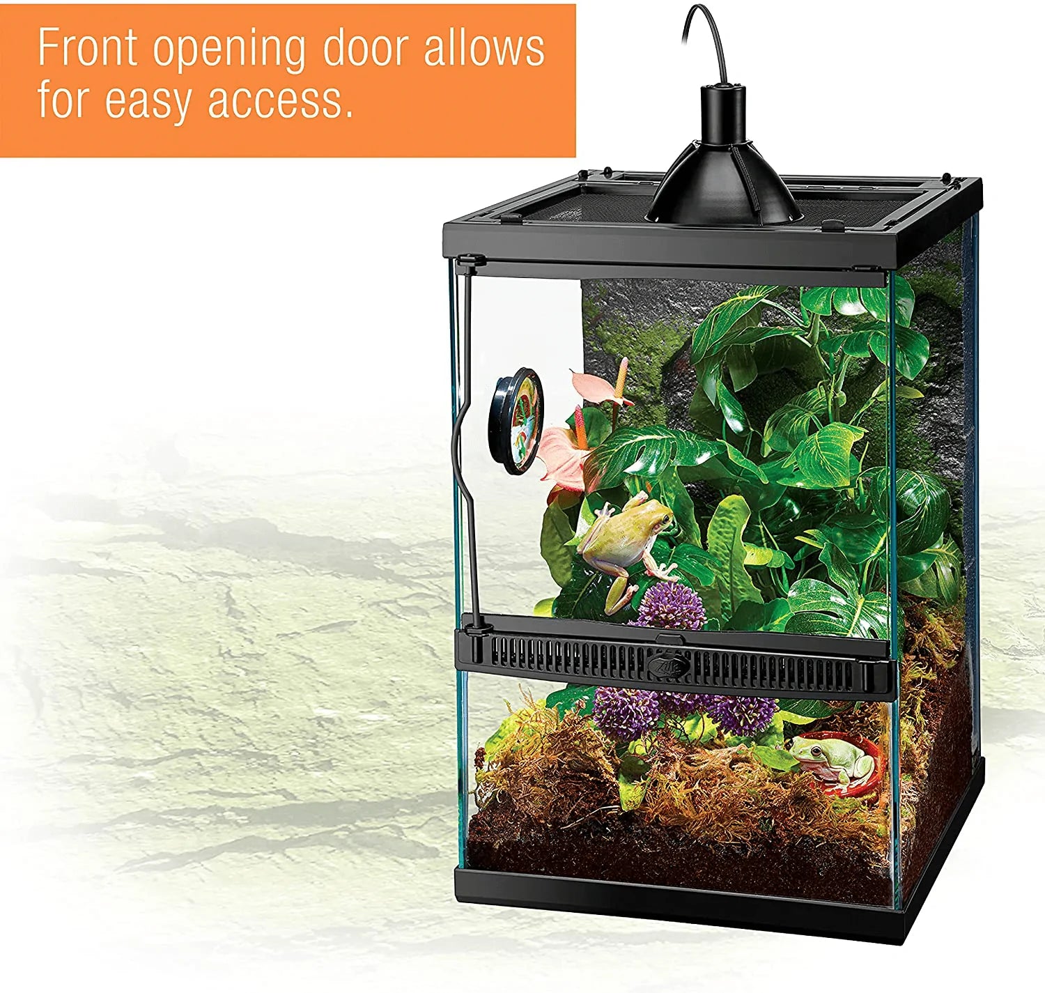 Zilla Tropical Reptile Vertical Starter Kit with Mini Halogen