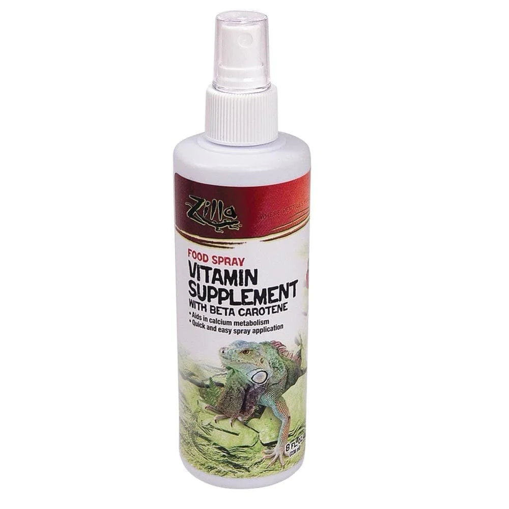 Zilla Vitamin Food Spray for Reptiles, 8Oz Animals & Pet Supplies > Pet Supplies > Reptile & Amphibian Supplies > Reptile & Amphibian Food All Glass   