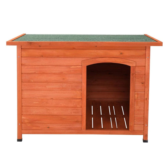 Zimtown 45" Dog House Dog Cabin with Weatherproof Roof and Open Door Outdoor Dog Kennel