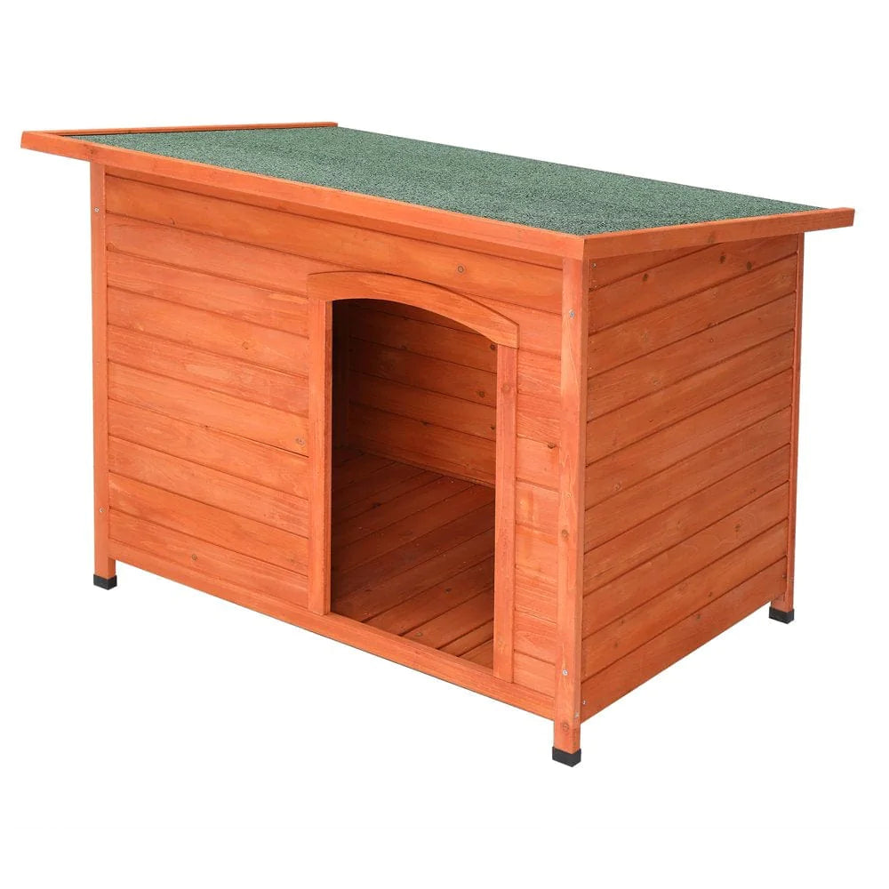 Zimtown 45" Dog House Dog Cabin with Weatherproof Roof and Open Door Outdoor Dog Kennel Animals & Pet Supplies > Pet Supplies > Dog Supplies > Dog Houses KOL PET   