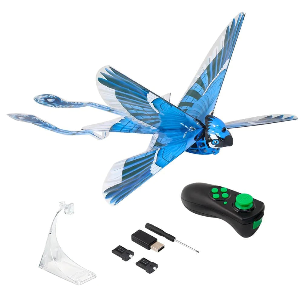 Zing Go Go Bird Blue Jay-Remote Control Flying Toy, Great Starting RC Toy for Boys and Girls