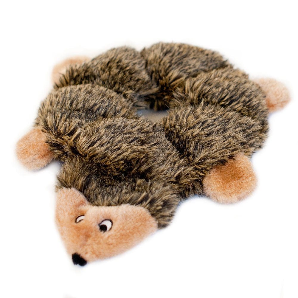 Zippy Paws Plush Loopy No Stuffing Hedgehog Dog Toy
