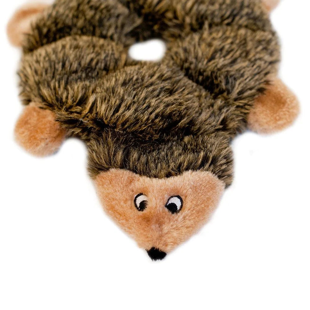 Zippy Paws Plush Loopy No Stuffing Hedgehog Dog Toy