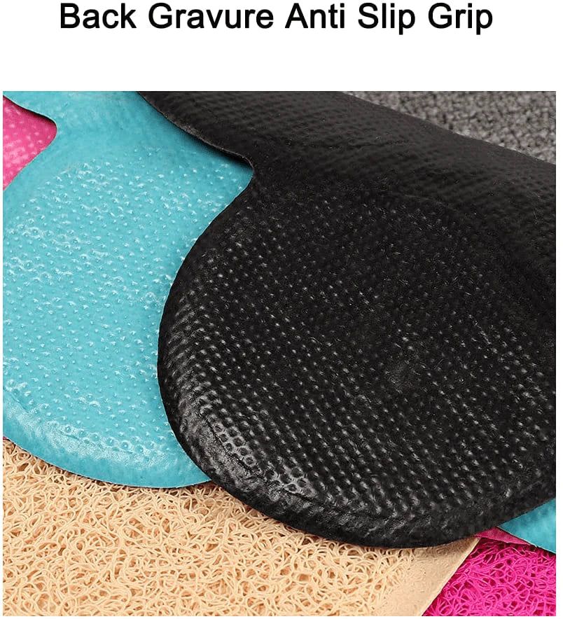 Zkovecen Cat Litter Mat Paw Print Feeding Bowl Placemat Cat Bed Pads Non-Slip Waterproof Litter Trapping Mat from Box and Cats Scatter Control Soft on Cat Paw Mat Easy to Clean Mat Animals & Pet Supplies > Pet Supplies > Cat Supplies > Cat Litter Box Mats Zkovecen   