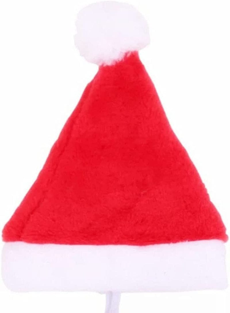 Zmmyuluo Pet Christmas Hats 4 Pcs Cat Santa Hats 5.5 Inch X7.8 Inch Pet Hats Dog Cat Pet Santa Hats for Cat Puppy Dog, Red Christmas Hats, (HF-TD) Animals & Pet Supplies > Pet Supplies > Dog Supplies > Dog Apparel Yummluo   