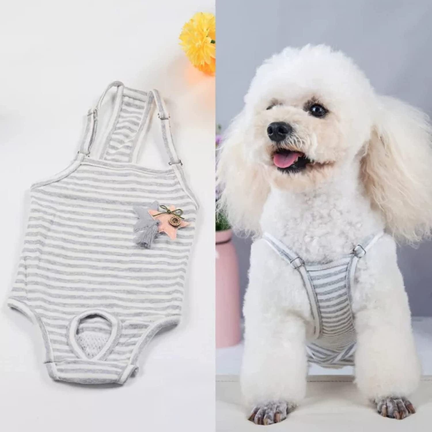 ZNZT Dog Clothes Pet Physiological Pants Washable Female Dog Diaper Sanitary Shorts Panties Small and Medium Dog Clothes Underwear Pet Products Dogs or Cats Halloween Animals & Pet Supplies > Pet Supplies > Dog Supplies > Dog Apparel ZNZT   