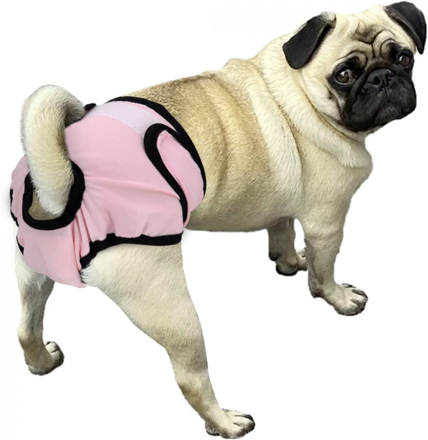 ZNZT Dog Clothes Soft Dog Diapers Physiological Pant Female Dog Shorts Panties Washable Xs-Xl Girl Dogs Pets Underwear Sanitary Panties Pink Gray Dogs or Cats Halloween Animals & Pet Supplies > Pet Supplies > Dog Supplies > Dog Apparel ZNZT   