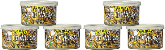 Zoo Med 6 Pack Can O'Worms, 1.2 Ounces Each, Reptile Bird and Fish Food Animals & Pet Supplies > Pet Supplies > Reptile & Amphibian Supplies > Reptile & Amphibian Food Zoo Med   