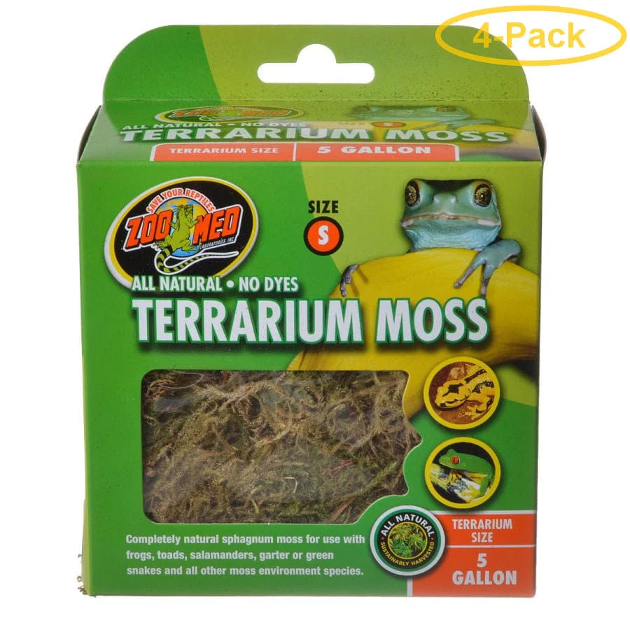 Zoo Med All Natural Terrarium Moss 5 Gallons - Pack of 4 Animals & Pet Supplies > Pet Supplies > Reptile & Amphibian Supplies > Reptile & Amphibian Substrates Zoo Med   