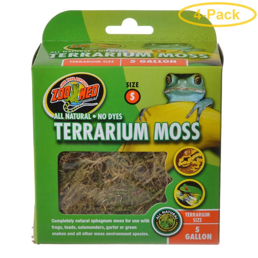 Zoo Med All Natural Terrarium Moss 5 Gallons - Pack of 4