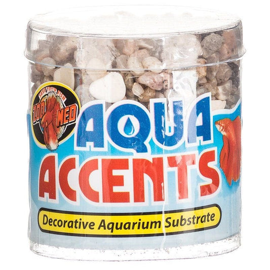 Zoo Med Aquatic Aqua Accents Aquarium Substrate - Light River Pebbles .5 Lbs Pack of 2