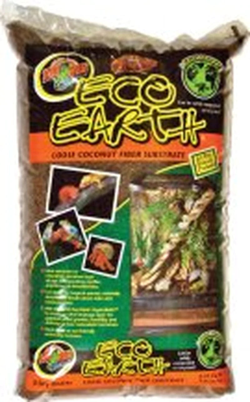 Zoo Med Eco Earth Loose Coconut Fiber Reptile Substrate, 8 Dry Qt Animals & Pet Supplies > Pet Supplies > Fish Supplies > Aquarium Gravel & Substrates ZOO Med LABORATORIES INC   