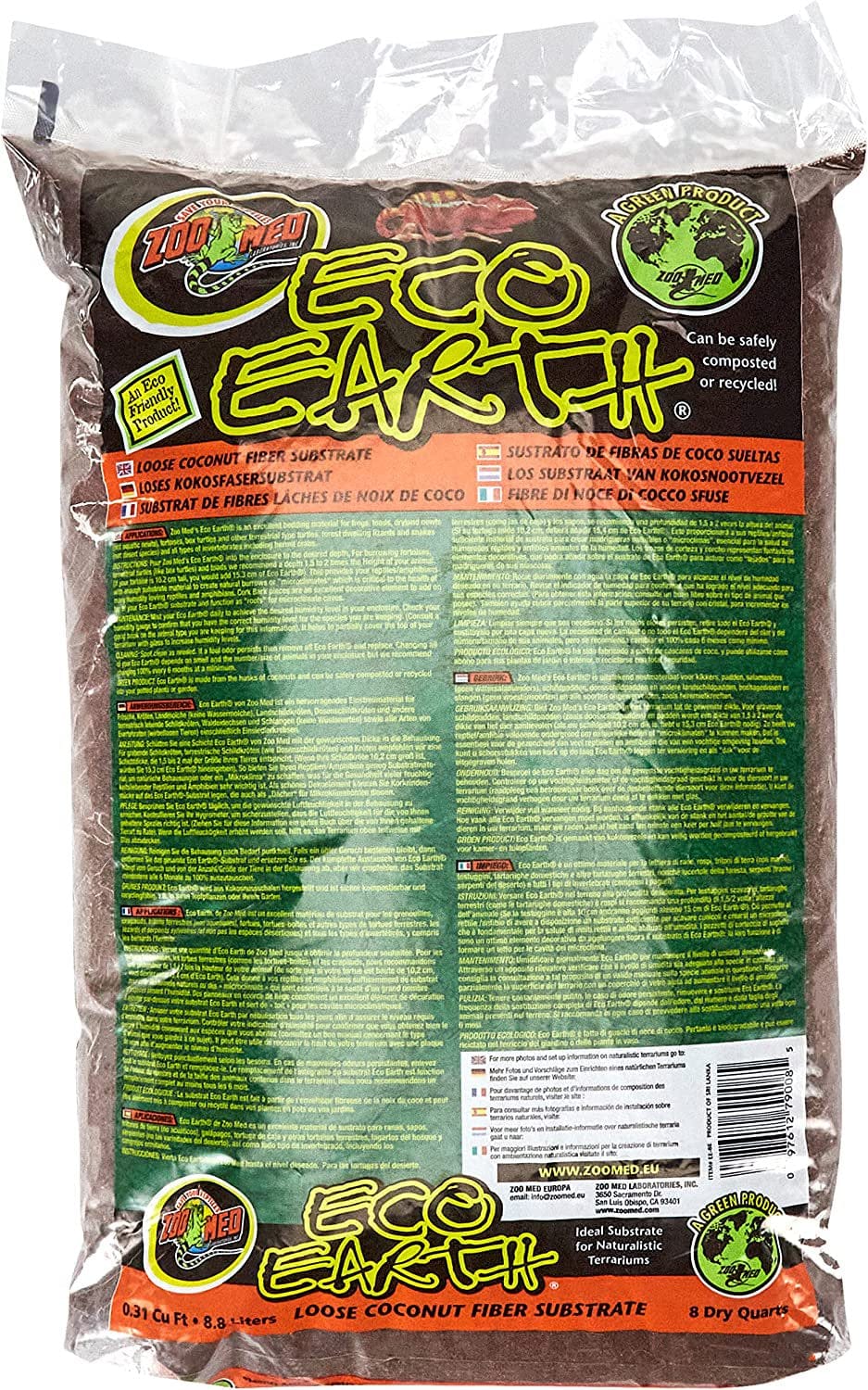 Zoo Med Eco Earth Loose Coconut Fiber Substrate Animals & Pet Supplies > Pet Supplies > Reptile & Amphibian Supplies > Reptile & Amphibian Substrates Zoo Med   