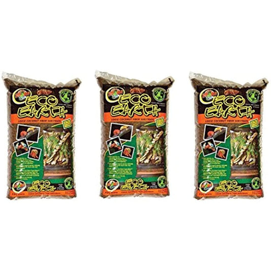 Zoo Med Eco Earth Loose Coconut Fiber Substrate, Pack of 3, 8 Quart Animals & Pet Supplies > Pet Supplies > Reptile & Amphibian Supplies > Reptile & Amphibian Substrates N/A   