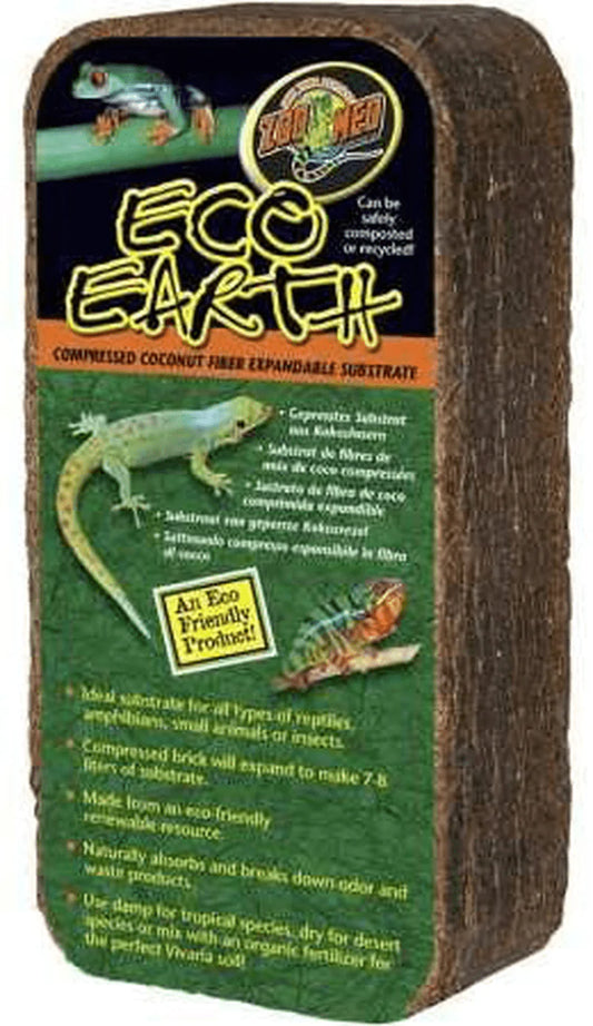 Zoo Med Eco Earth (Single Brick) Animals & Pet Supplies > Pet Supplies > Reptile & Amphibian Supplies > Reptile & Amphibian Substrates Zoo Med   