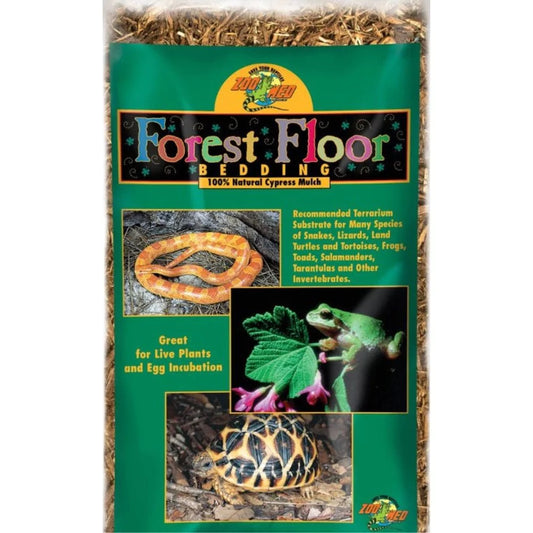 Zoo Med Forrest Floor Reptile Bedding All Natural Cypress Mulch, 24-Quart Bag Animals & Pet Supplies > Pet Supplies > Reptile & Amphibian Supplies > Reptile & Amphibian Substrates Zoo Med Laboratories   